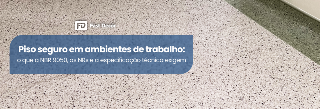 o que a NBR 9050, as NRs e a especificação técnica exigem